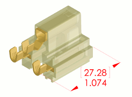 37054 - FAE 4V R533 Female Bridge Housing 6/6 Nylon