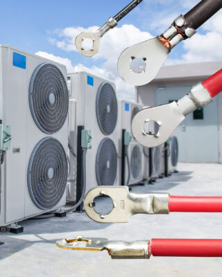 ETCO locking ring terminals maintain HVAC terminal integrity.