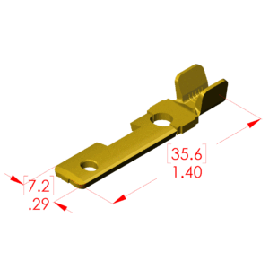 MALE TWIST LOCK TERMINAL-NARROW: L5-20, 125 VOLTS-20 AMPS