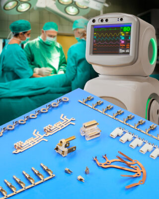 Custom and standard terminals for medical robotic devices from ETCO