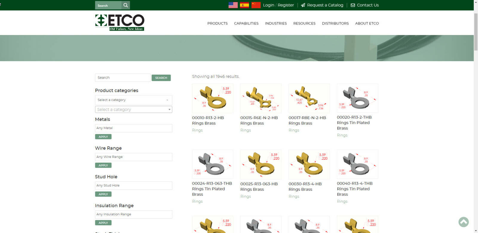 ETCO Launched Manufacturing Product Filter Engine on New Website ETCO