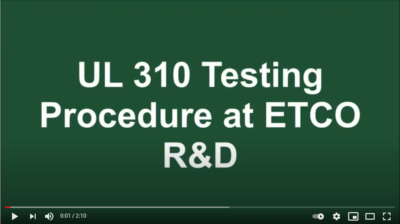 UL310 Terminal Testing at ETCO R&D