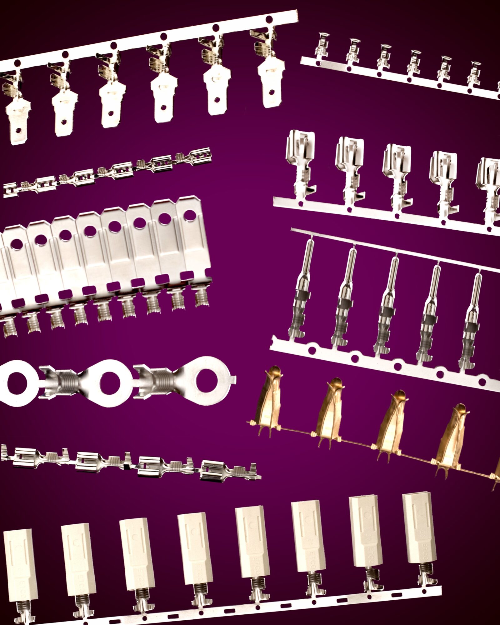 Electrical Terminals for Automated Crimping to Wire ETCO